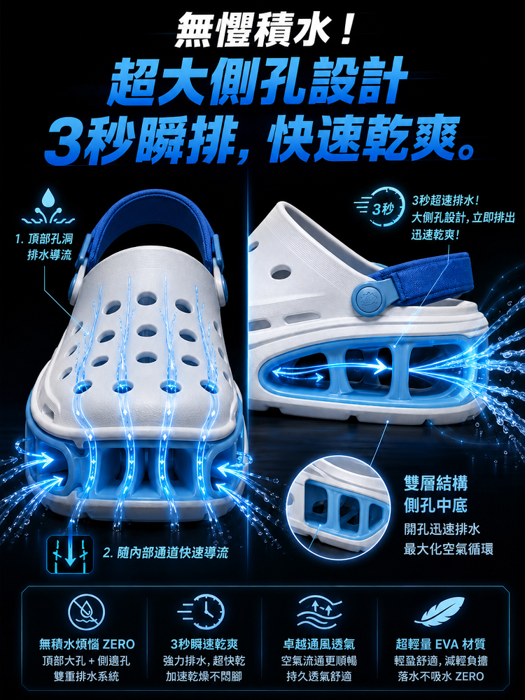 輕便透氣戶外跳水鞋