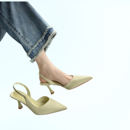 高跟鞋女年新款尖頭細跟單鞋小眾設計氣質包頭涼鞋夏