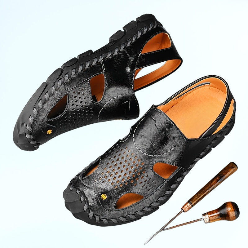 新款包頭涼鞋男時尚休閒男拖鞋