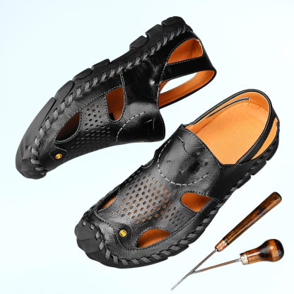 新款包頭涼鞋男時尚休閒男拖鞋