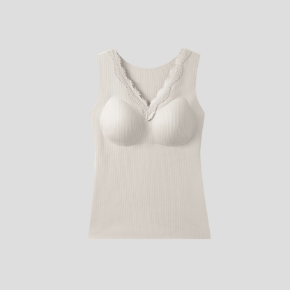 暖薑溫感貼片羊絨蠶絲保暖背心