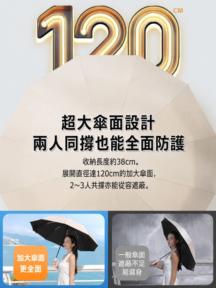 環扣全自動雨傘防曬太陽傘晴雨兩用