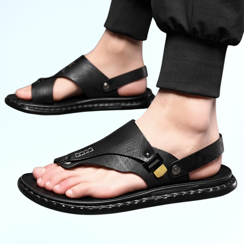 男士涼鞋夏季軟底防滑沙灘鞋