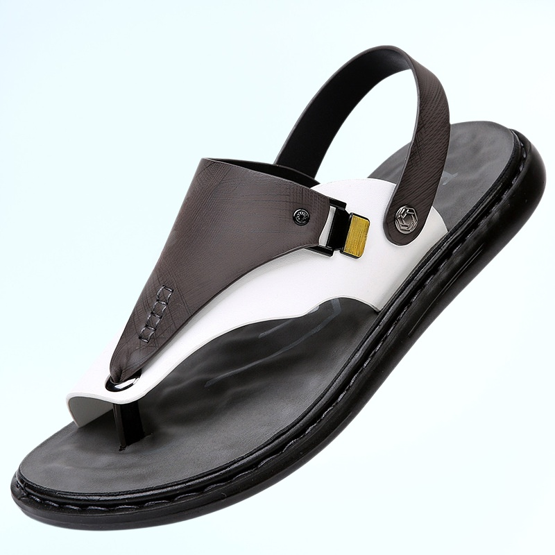 男士涼鞋夏季軟底防滑沙灘鞋