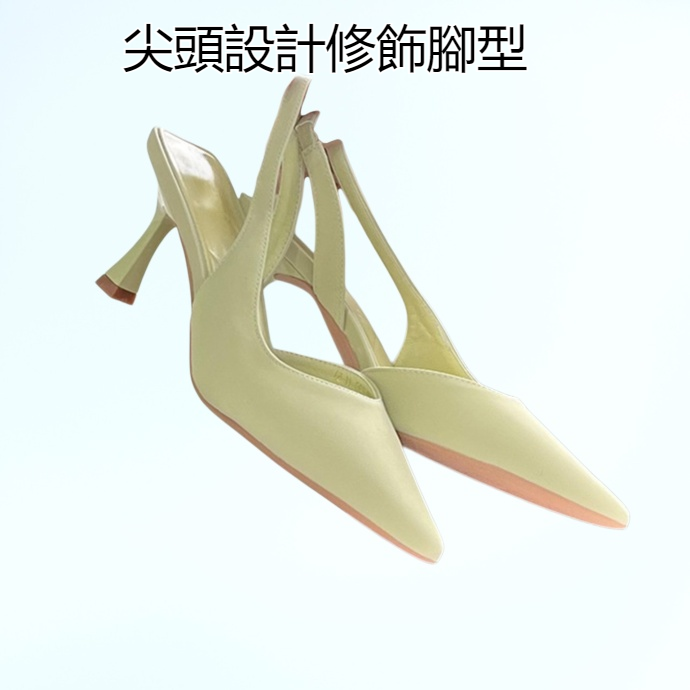 高跟鞋女年新款尖頭細跟單鞋小眾設計氣質包頭涼鞋夏
