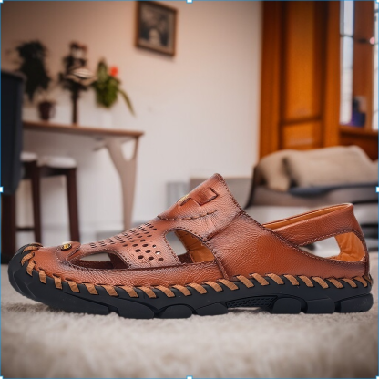 新款包頭涼鞋男時尚休閒男拖鞋