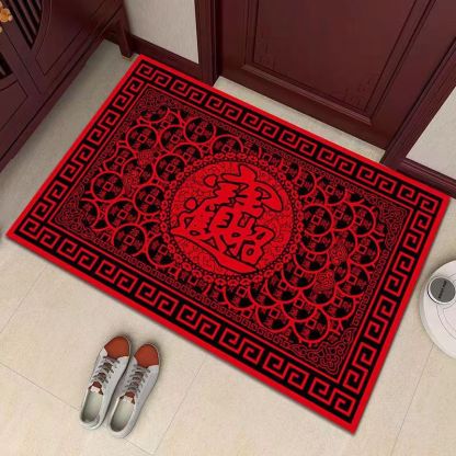 財神進我家招財進寶地墊