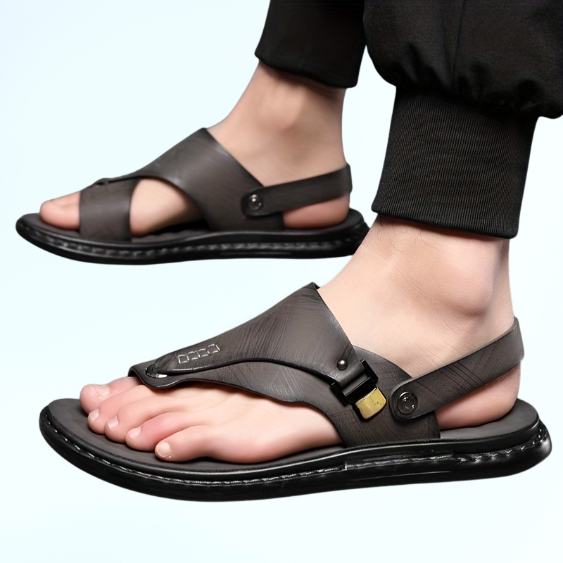 男士涼鞋夏季軟底防滑沙灘鞋