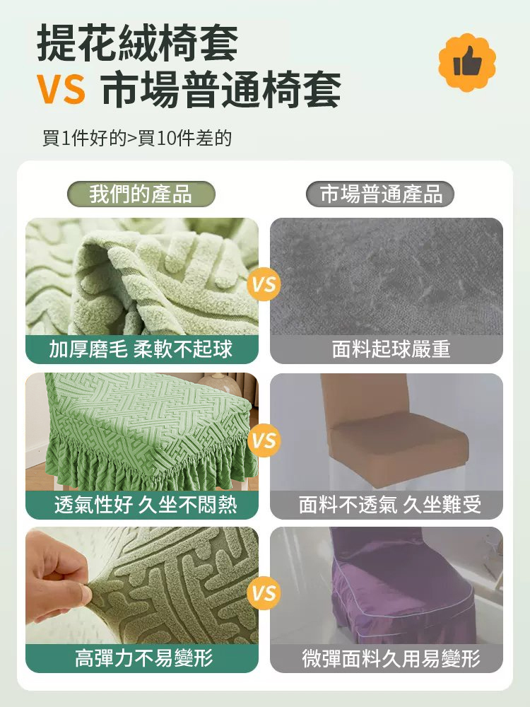 加厚海綿墊彈性椅套