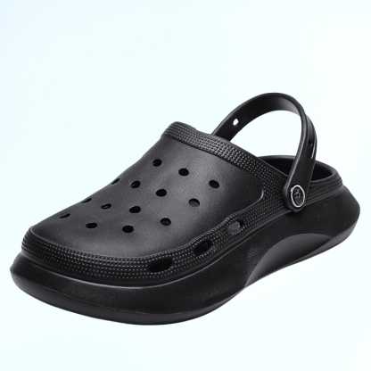 洞洞鞋男款夏季新款潮流厚底外穿包頭拖鞋