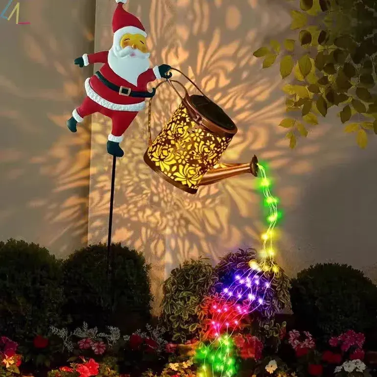 太陽能聖誕老人庭院草坪燈