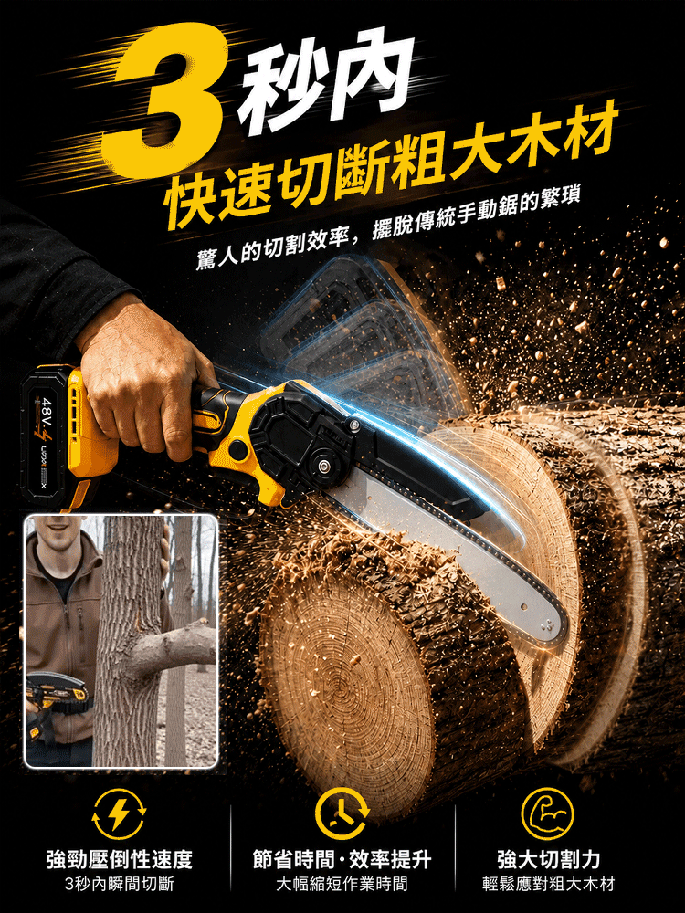 便攜式6吋大功率電鏈鋸