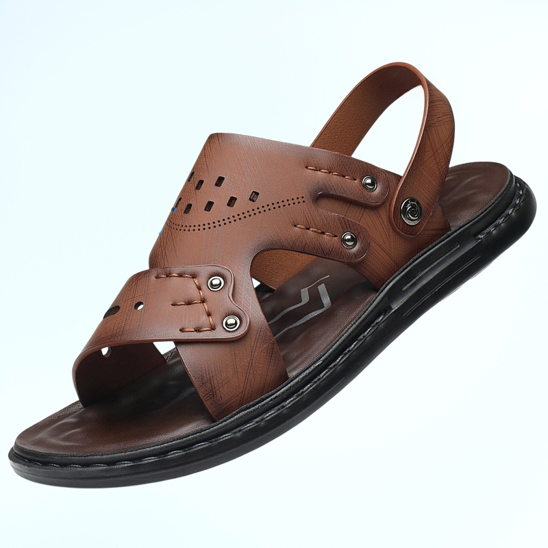 男士涼鞋夏季軟底防滑沙灘鞋