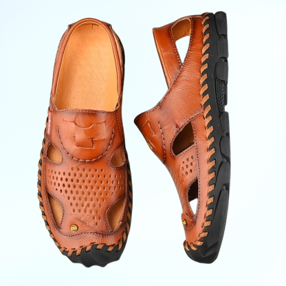 新款包頭涼鞋男時尚休閒男拖鞋