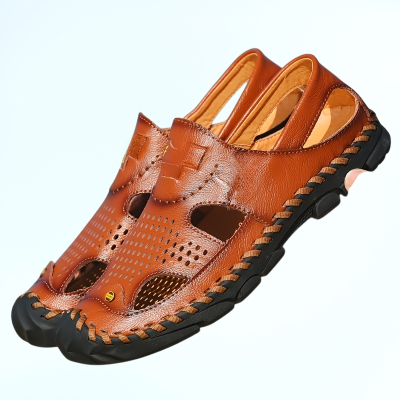 新款包頭涼鞋男時尚休閒男拖鞋