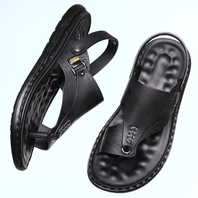 男士涼鞋夏季軟底防滑沙灘鞋