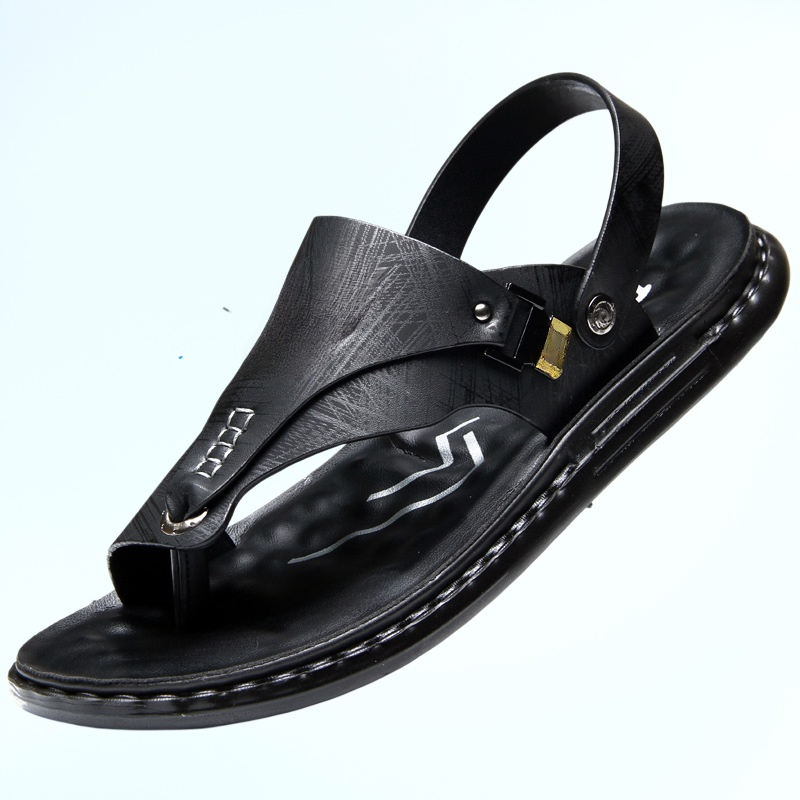 男士涼鞋夏季軟底防滑沙灘鞋