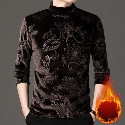 龍紋雪貂絨衛衣