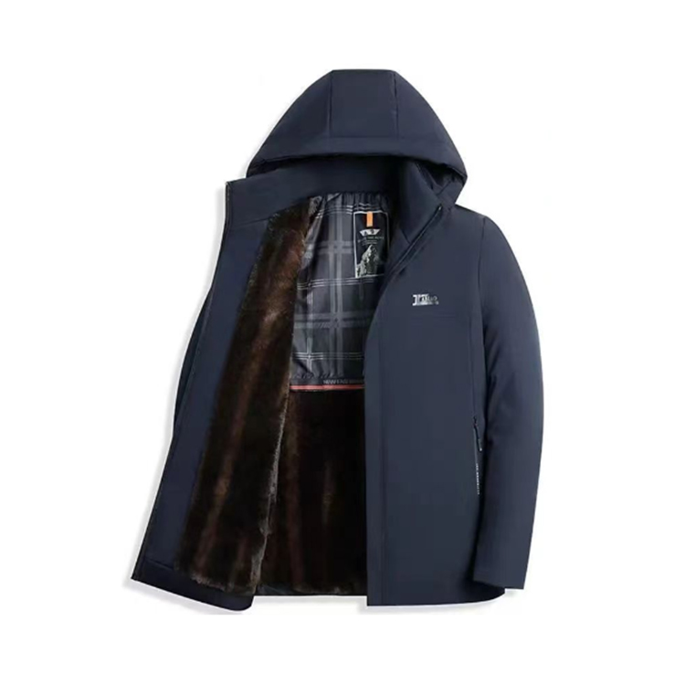 [可拆卸內膽]金貂絨派克服