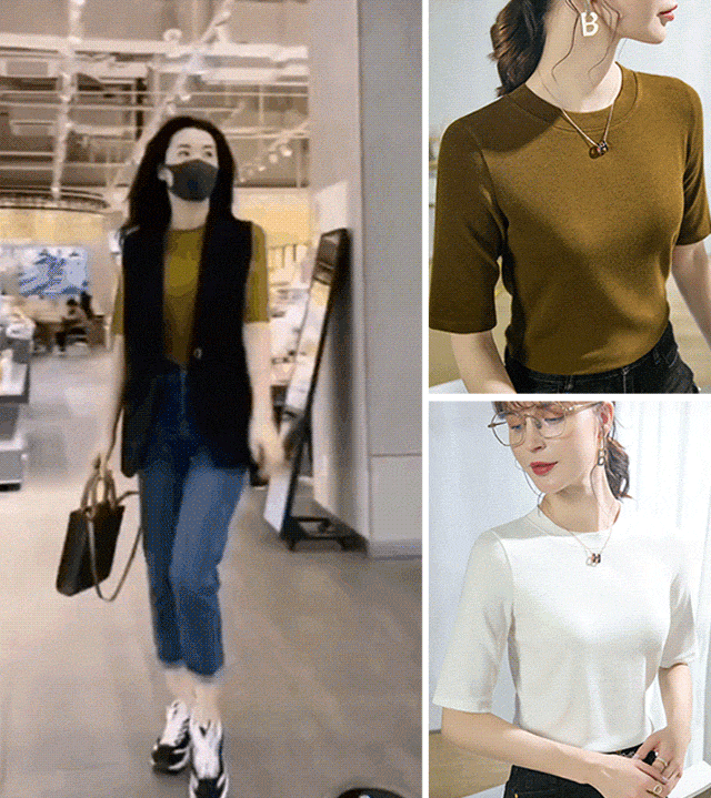 莫代爾五分袖T恤