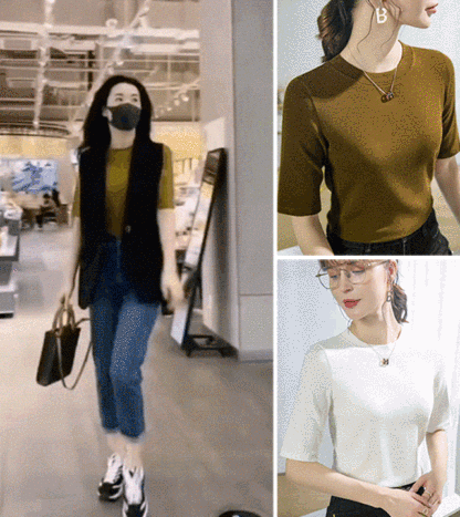 莫代爾五分袖T恤