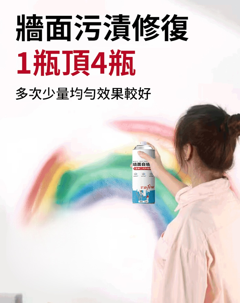 【一噴隱形】防黴牆面大容量自噴漆