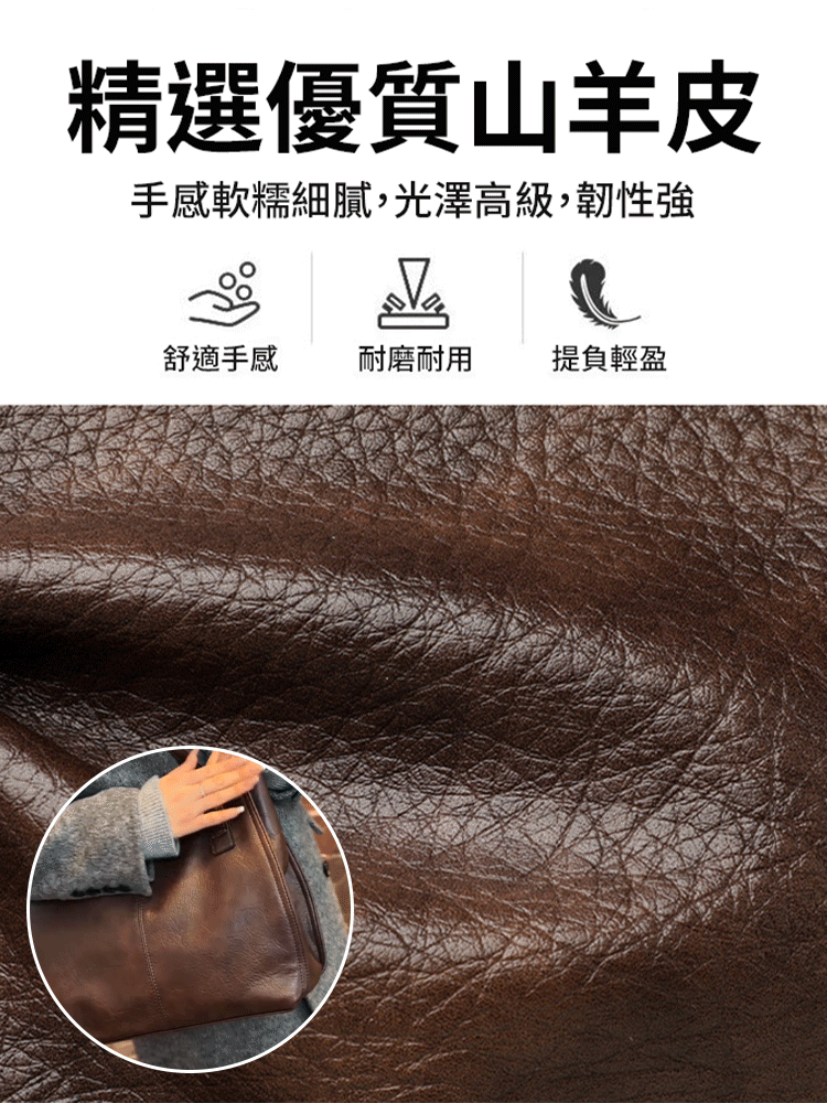 大稻埕「林記革物」手部皮質通勤包