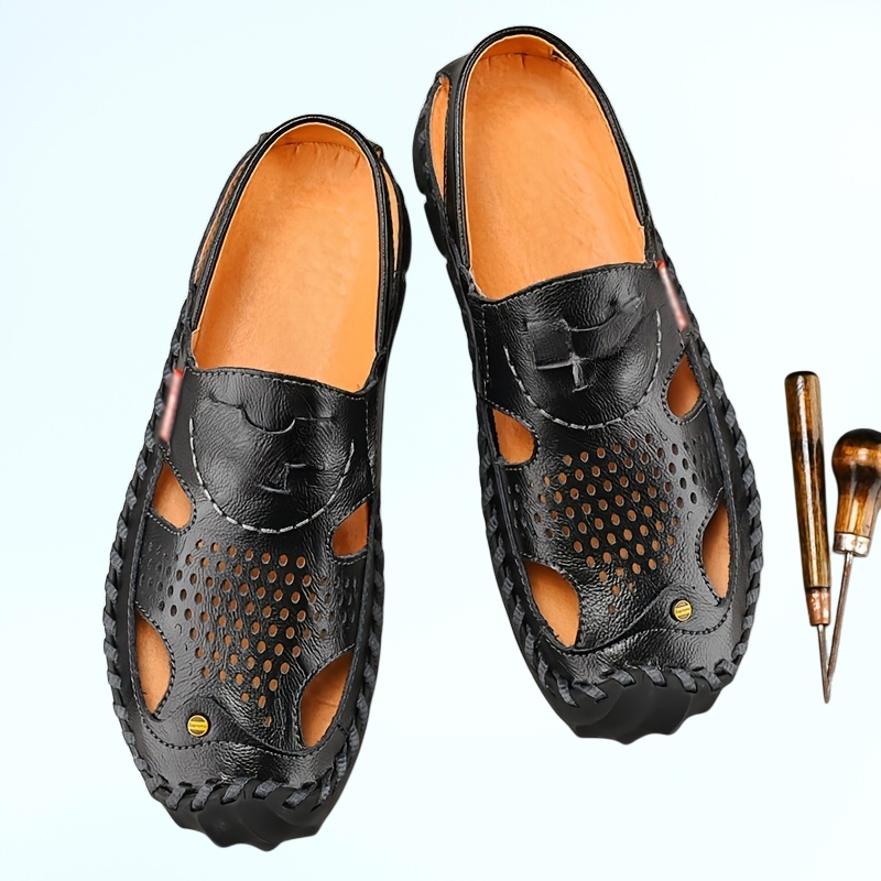 新款包頭涼鞋男時尚休閒男拖鞋