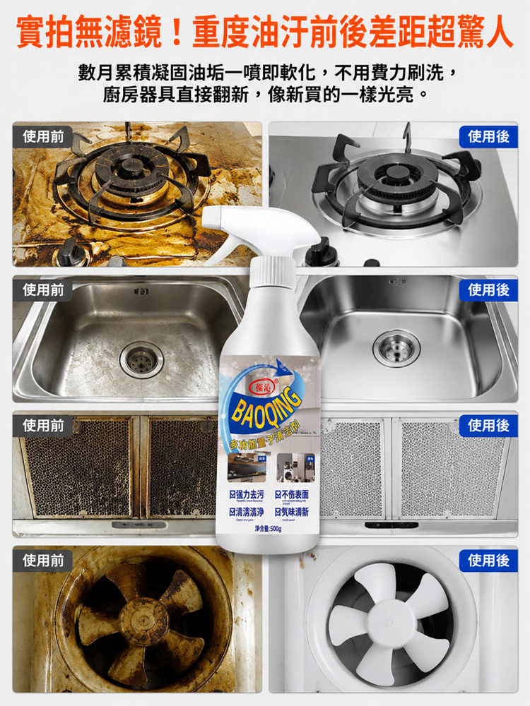 多功能量子清潔劑