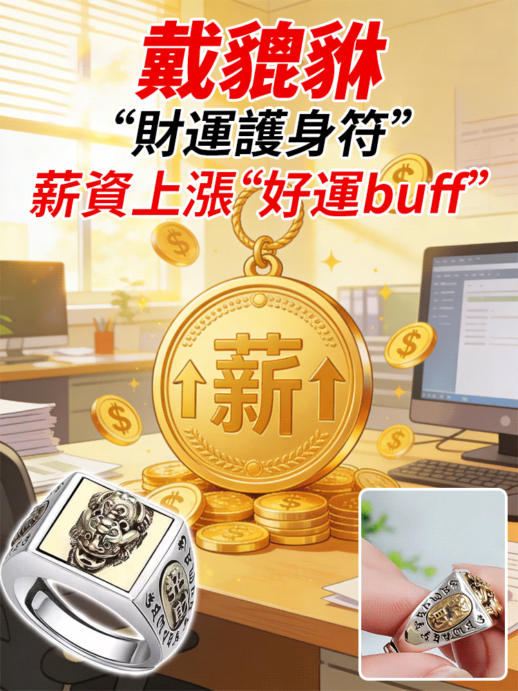 開光招財聚財復古貔貅男士戒指