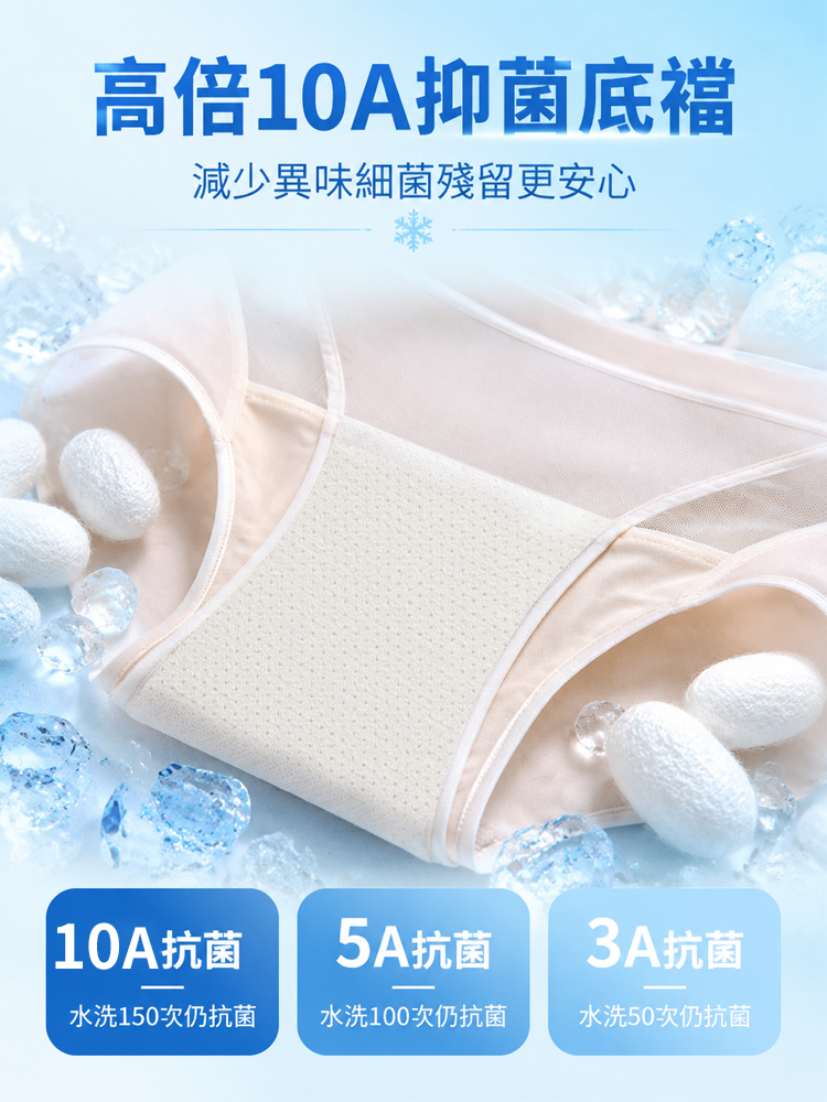 【3D引力拉提】蜜桃臀網紗涼感透氣內褲