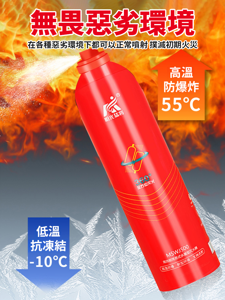 【滅火只需0.1秒】水基滅火器