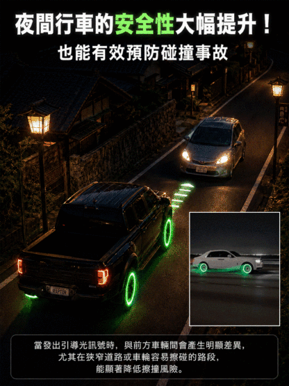 HFH-【跑車般駕駛感！ 】酷炫發光輪胎氣門嘴帽