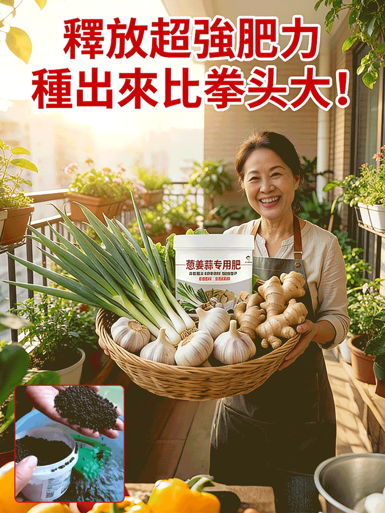 【100% 生物有機肥】葱姜蒜缓释颗粒