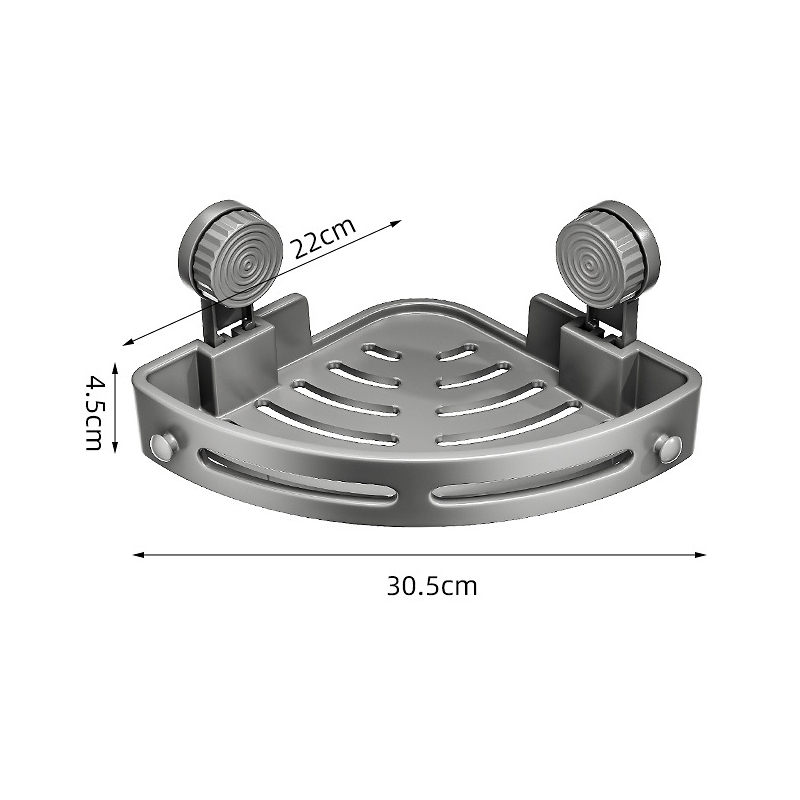 ชั้นวางของสามเหลี่ยมแบบถ้วยดูด