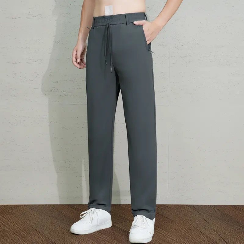 [ไม่กลัวแดด สดชื่นรับซัมเมอร์!] 🌞 กางเกงกีฬาแห้งเร็วกันแดดผ้าไหมเย็นแบบตาข่ายสำหรับผู้ชาย