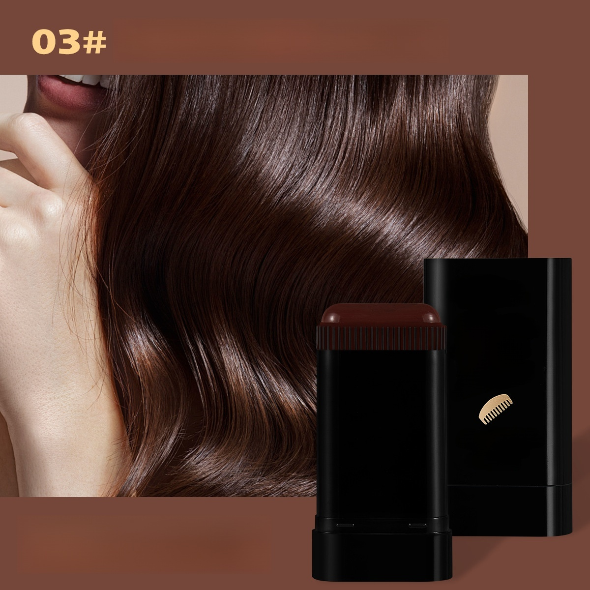 ✨【กันน้ำและกันเหงื่อ ปกปิดผมขาวได้ยาวนาน】ผลิตภัณฑ์เดียวที่ทั้งแปรงและย้อมผมได้ในคราวเดียว! 🔄