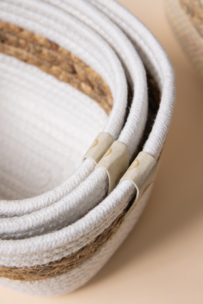 Sybil Rope Basket, Beige
