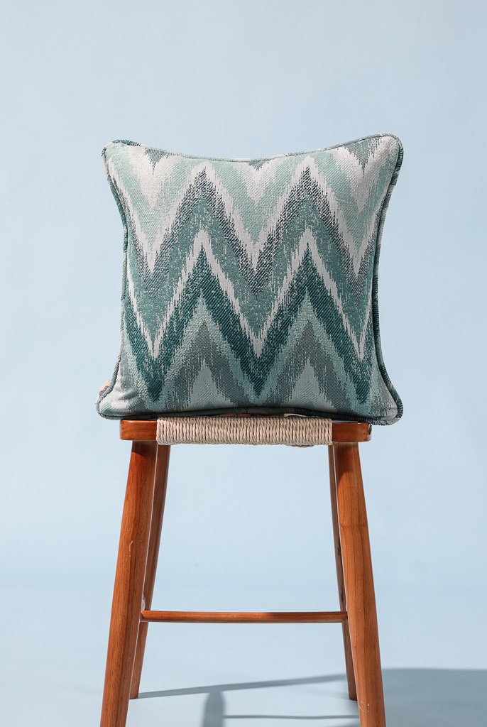Hinata Olifen Fabric Cushion Cover, Green
