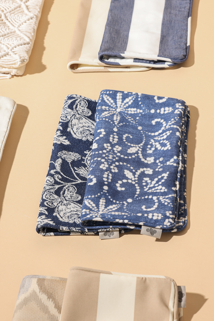 Soraya Spun Fabric Cushion Cover, Navy