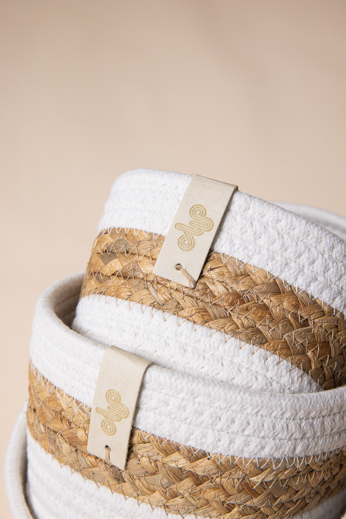 Sybil Rope Basket, Beige