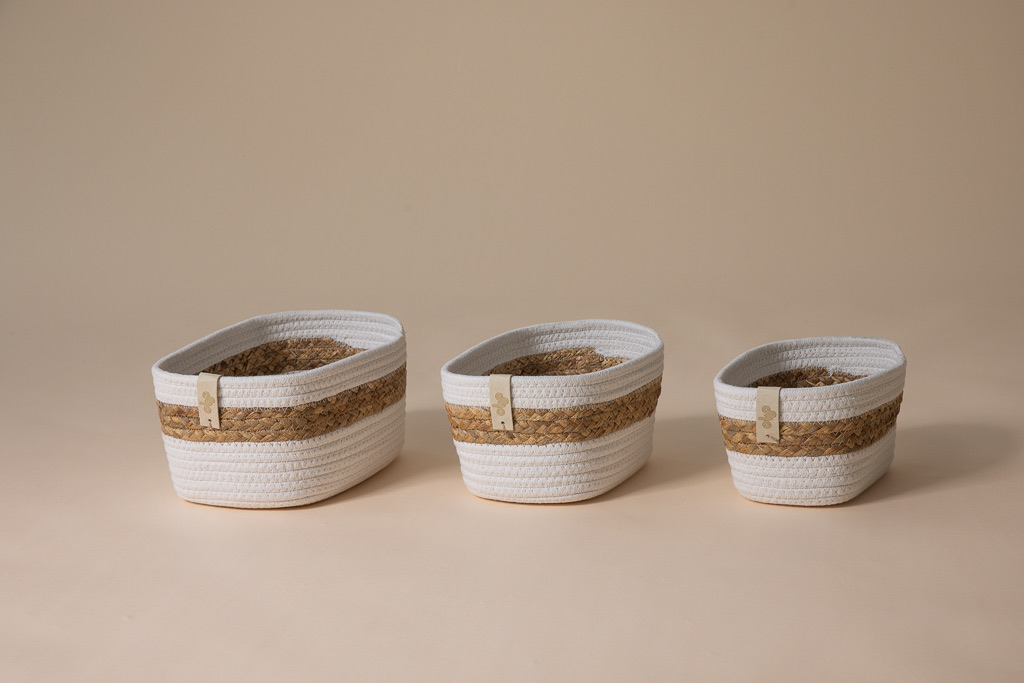 Sybil Rope Basket, Beige