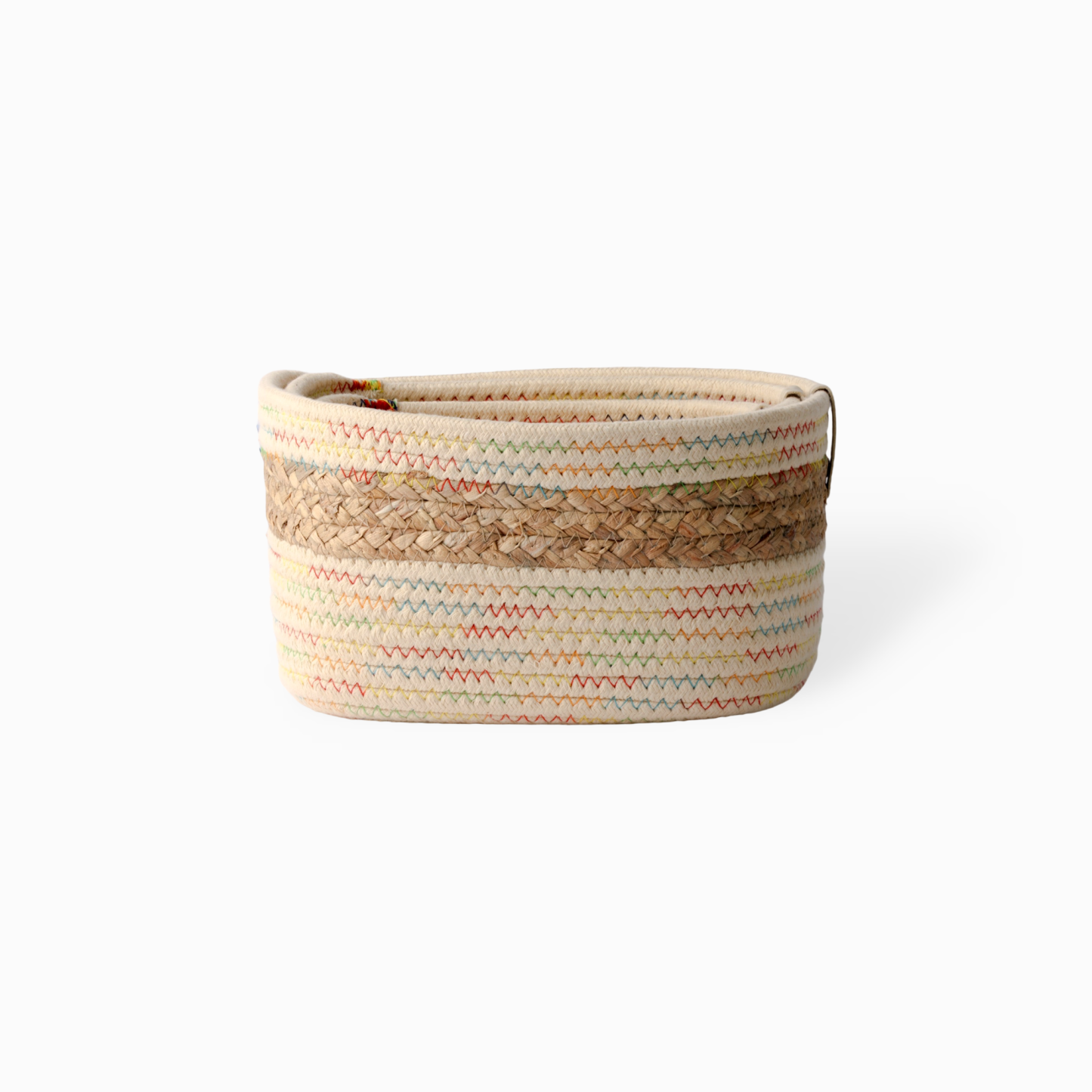 Sybil Rope Basket, Rainbow