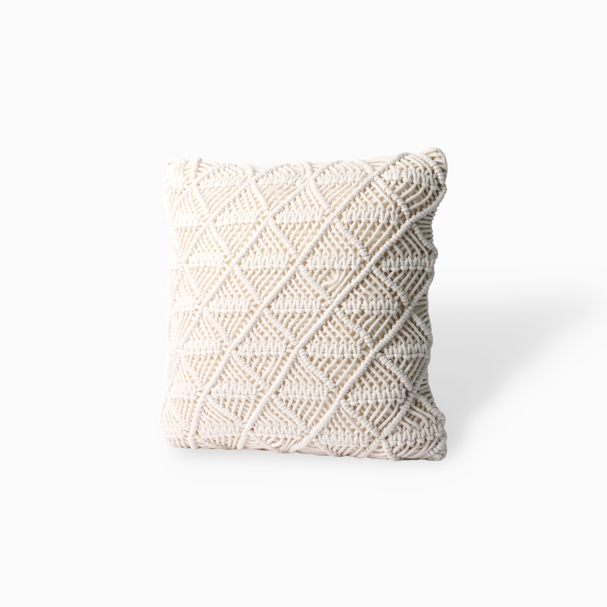 Agatha Hand Knitting  Cushion Cover, Tassel-Free Style