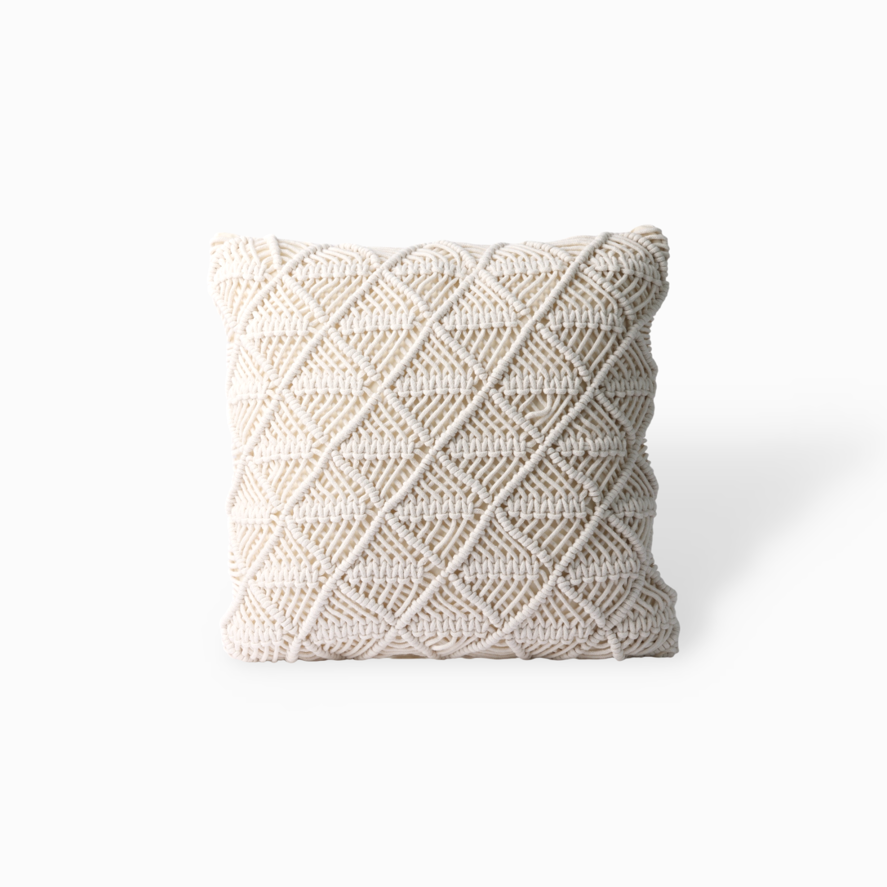 Agatha Hand Knitting  Cushion Cover, Tassel-Free Style