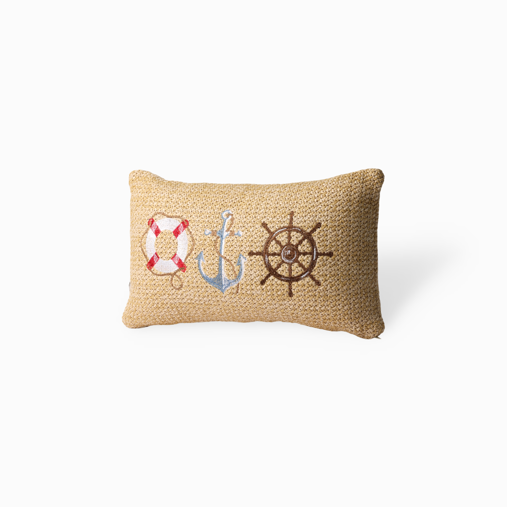 Romy   Embroidered Lumbar Pillow Cover