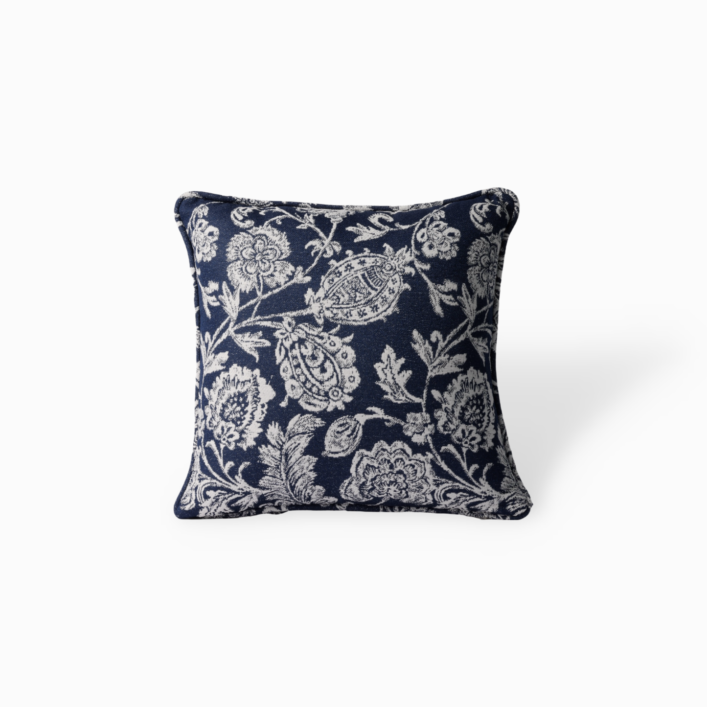 Hinata Olifen Fabric Cushion Cover, Indigo