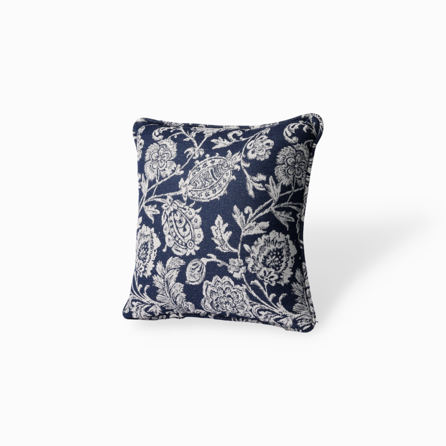 Hinata Olifen Fabric Cushion Cover, Indigo