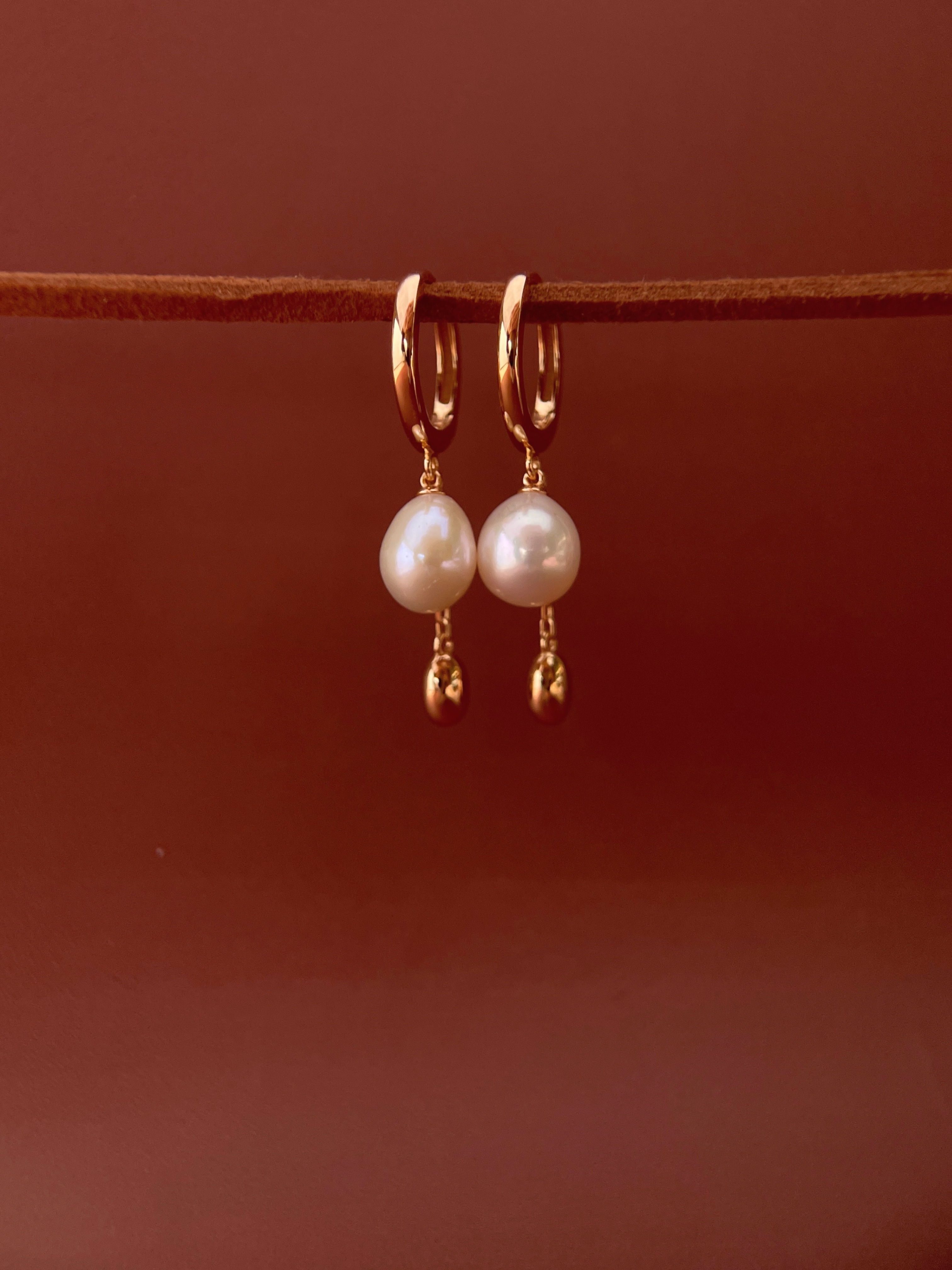 Pearl Keychain Earrings