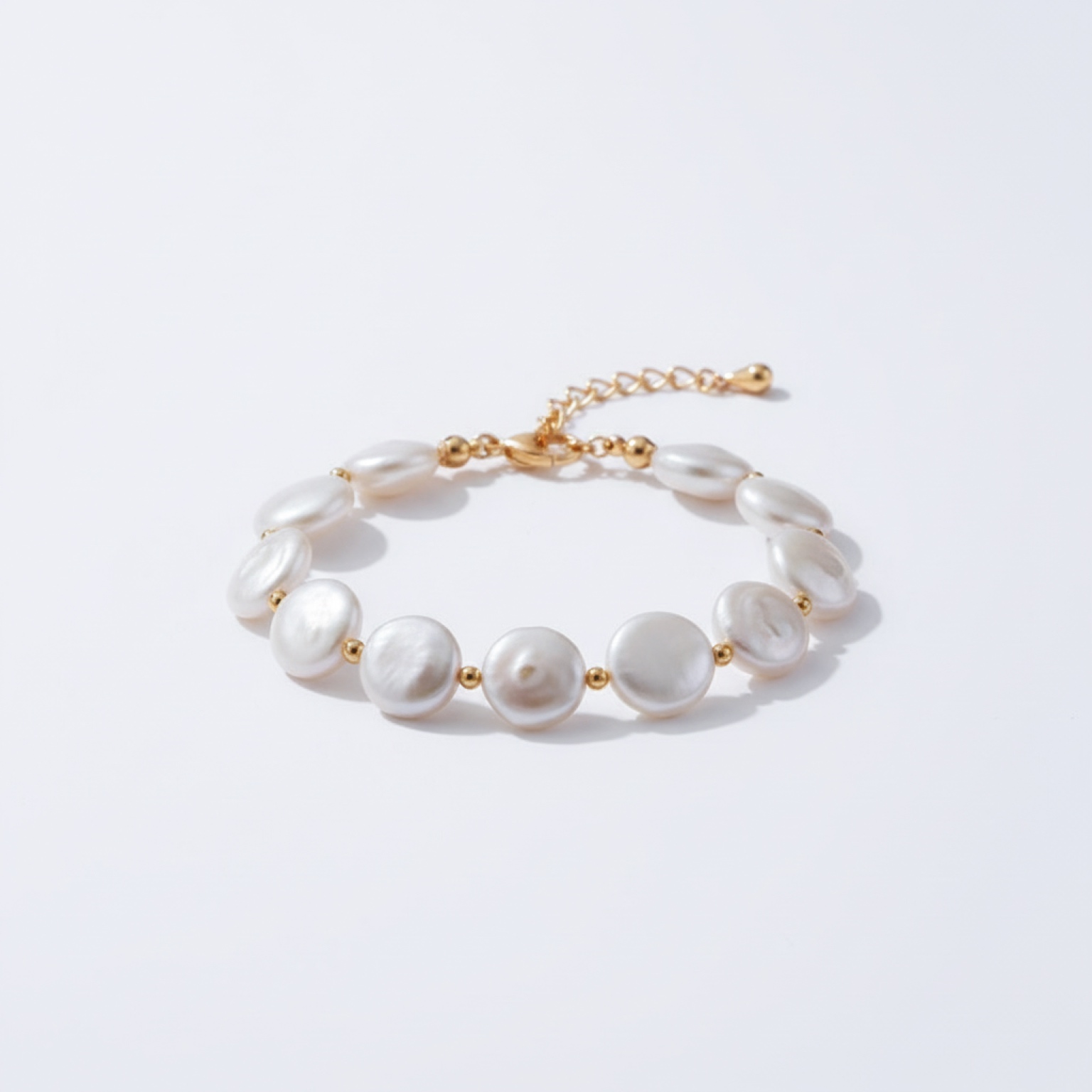 Round Baroque Pearl Bracelet